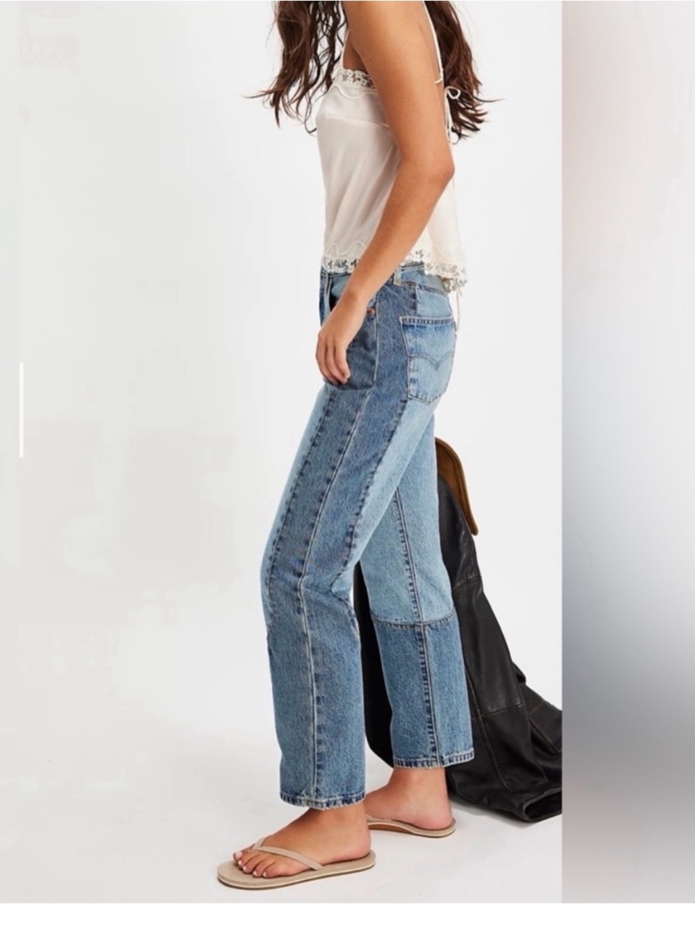 NWT Levi's Premium 501 '90s Two Tone Jeans 26x32 Mid Rise Straight $108